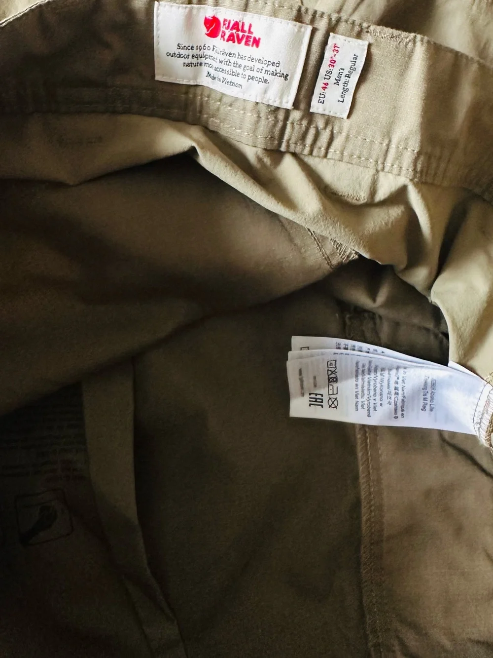Fjallraven Abisko Lite Trekking Trouser Pants Green Laurel Men’s 30-31” Regular - Picture 10 of 12